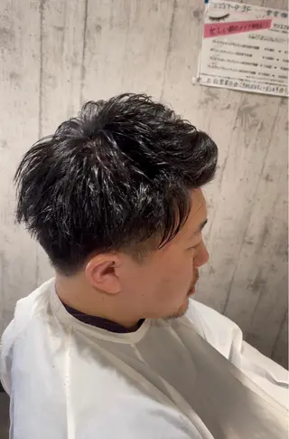 ショート メンズ 渡部翔【蕨】髪質改善 ➕透明感カラー✨のヘアスタイル