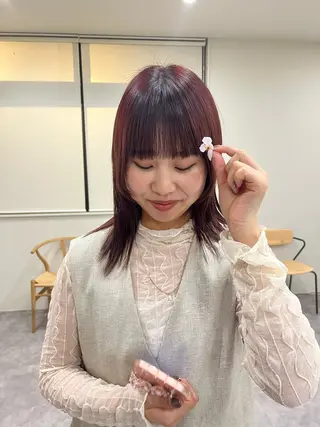 カラー 透明感カラー🌼 沙奈のヘアスタイル