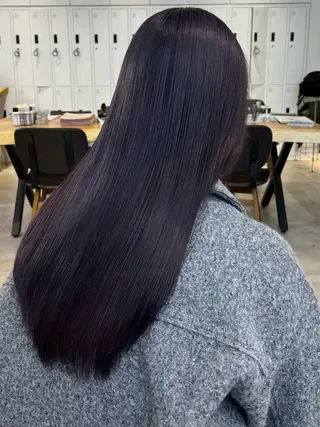 ロング カラー メンズパーマ/ メッシュ📍ユリのヘアスタイル