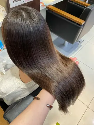 セミロング 🤎韓国ヘア ベージュ まゆか🤎のヘアスタイル