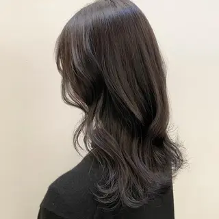 セミロング カラー 嶋佐 昌大 シマサマオのヘアスタイル