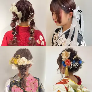 ヘアアレンジ 青沼夏未/オリーブ/ 寒色カラーのヘアスタイル