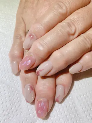 セミロング shandy nailのネイルデザイン
