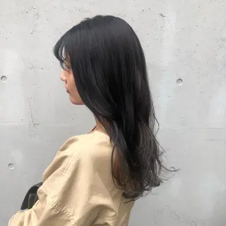 ロング カラー ヘアアレンジ 酸性縮毛矯正🧴韓国 レイヤー/髪質改善のヘアスタイル