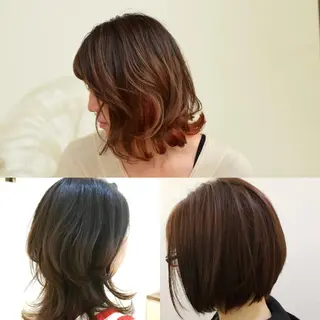 ミディアム ヘアアレンジ 遠藤 量平のヘアスタイル