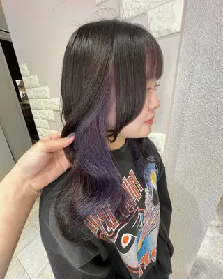 ミディアム カラー 川口 華菜🦋のヘアスタイル