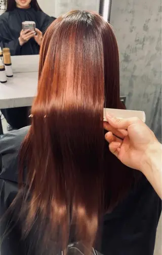 ロング カラー パーマ JOHO 【24時間OK】のヘアスタイル