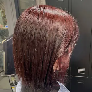 ロング カラー レイヤー/透けカラー アレンジ/篠崎渚彩のヘアスタイル