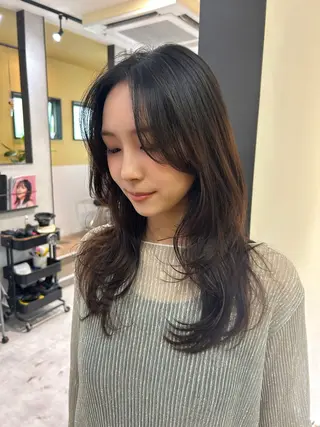 ロング hub hair レイヤー/透明感のヘアスタイル