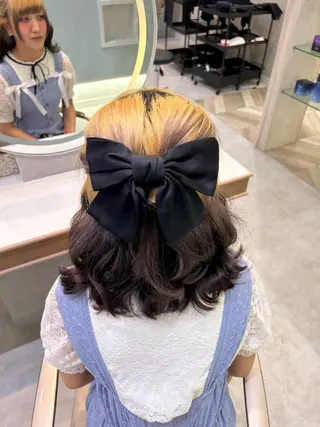 ミディアム カラー Wカラー┆ブラウン ┆うる艶┆ゆうはのヘアスタイル