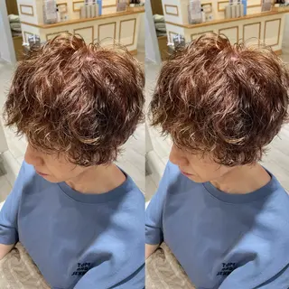 ショート パーマ 髪質改善矯正/カラー /吉祥寺 mariのヘアスタイル
