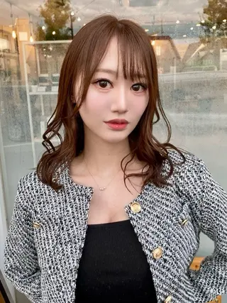 セミロング 🍭透明感カラー 志賀拓海🍬🌈のヘアスタイル