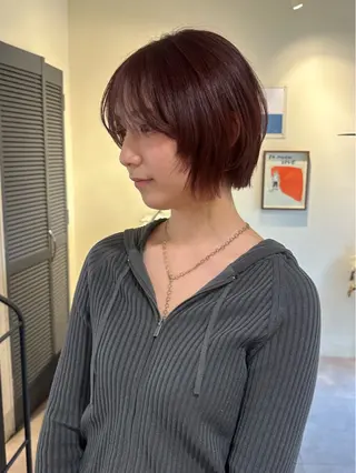 ショート カラー HANAME 原宿美容室のヘアスタイル