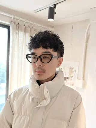 ショート メンズ パーマ お悩み解決カット& パーマ。お任せ下さいのヘアスタイル