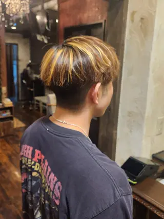 カラー メンズ Calbari 鎌田美歩のヘアスタイル
