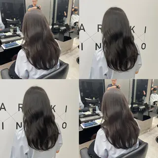 ロング カラー ヘアアレンジ 新宿/顔周りカット/ レイヤー/がっきーのヘアスタイル