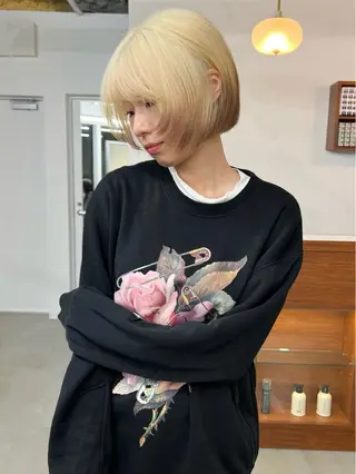 ショート いざわりお /梅田/ブリーチのヘアスタイル