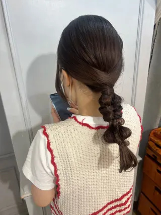 ヘアアレンジ 韓国ヘアー🇰🇷 MIWAのヘアスタイル