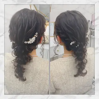 セミロング ヘアアレンジ ヘアセット/着付け 𓇼 まつもと𓇼のその他イメージ