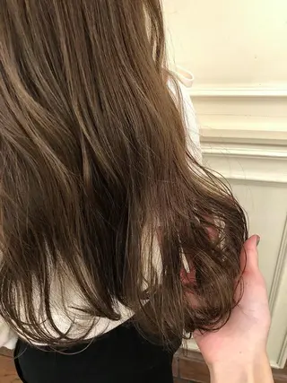 ロング カラー ヘアアレンジ 抜け感ボブ×パーマ |kazaneのヘアスタイル