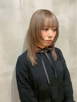 セミロング qpula クプラのヘアスタイル