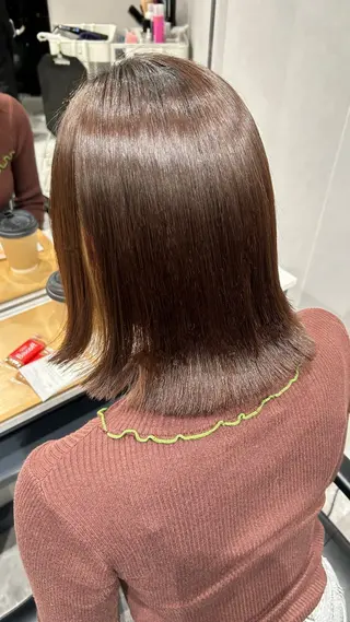 ミディアム 彩華 🎀 西梅田美容室のヘアスタイル