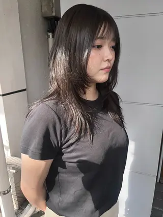 セミロング niko RINKAのヘアスタイル