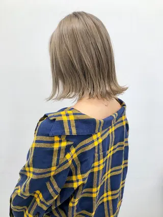 ミディアム カラー メンズ特化 パーマ/オザワのヘアスタイル