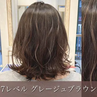 ミディアム カラー モテ前髪 タゴメ シンヤのヘアスタイル
