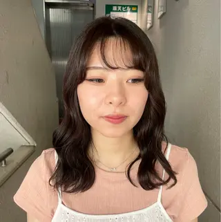 セミロング カラー koiki/赤味消し /艶カラー🎀✨のヘアスタイル