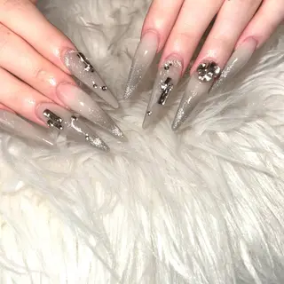 ロング LaLa Peach 崎原のネイルデザイン