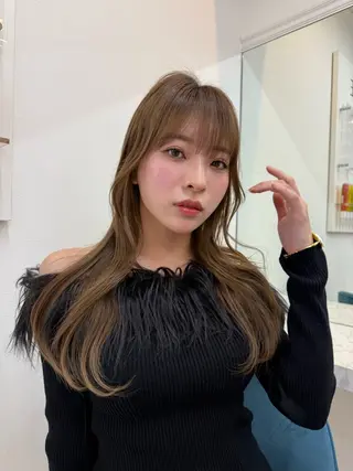 ロング カラー きむらさくら/透明感 /レイヤーカットのヘアスタイル