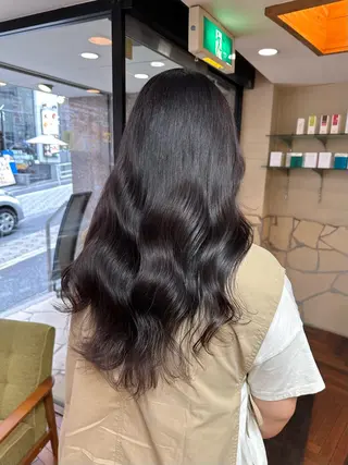 ロング カラー 矢野 晃平のヘアスタイル