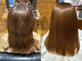 セミロング Rio/ベージュ/ レイヤーカットのヘアスタイル