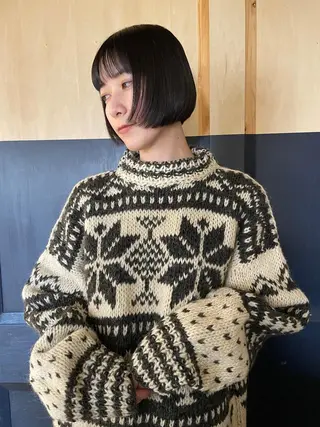 ミディアム BANKSIA ボブ専門/草野明郎のヘアスタイル