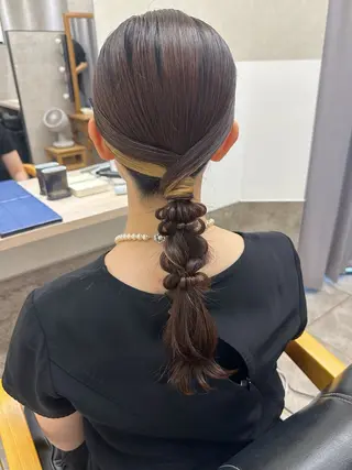 ロング ヘアアレンジ ヘアセット🎀透明感 カラーHiROEのヘアスタイル