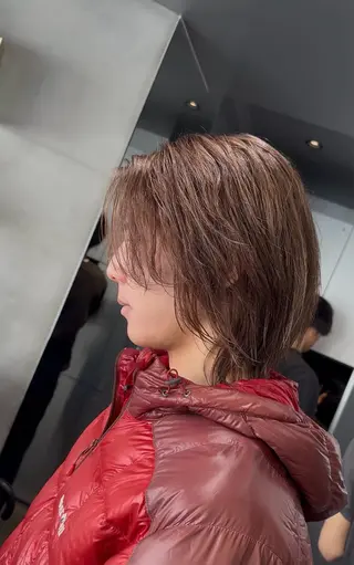 ミディアム 松田 優斗のヘアスタイル