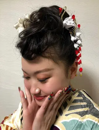 ロング ヘアアレンジ 早朝、日祝セット🉑 TSUBASAのヘアスタイル