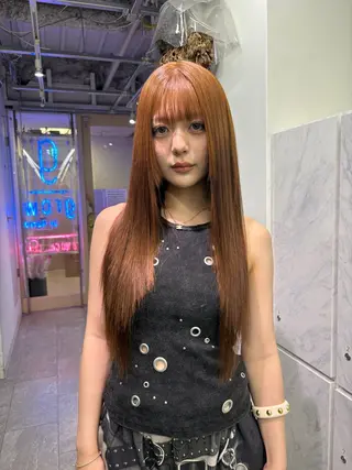 ロング カラー 🪸店長ハイトーン エクステmisakiのヘアスタイル