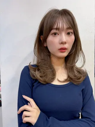 セミロング 似合わせレイヤー 🇰🇷荒木洋文のヘアスタイル
