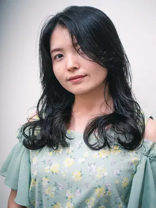 セミロング パーマ パーマ特化 フシキサトシのヘアスタイル