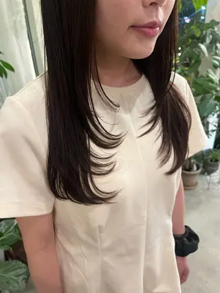 ロング 高原 優のヘアスタイル