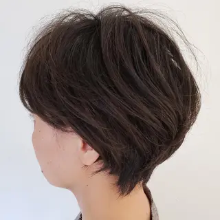 ショート パーマ 清水 沙織のヘアスタイル