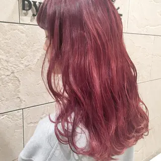 セミロング カラー パーマ ヘアアレンジ ハイトーン特化🤍 浦住のヘアスタイル