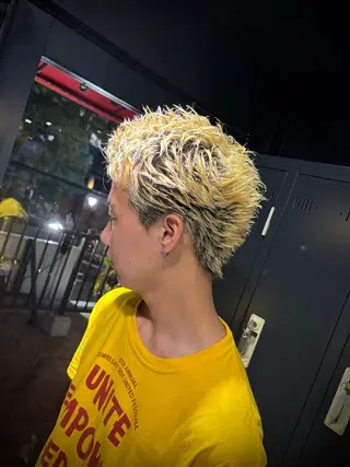 ショート メンズ メンズパーマ/難波/ 心斎橋　室園亮佑のヘアスタイル