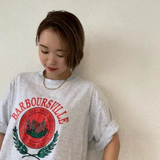 ショート カラー ノグチ ナツコのヘアスタイル