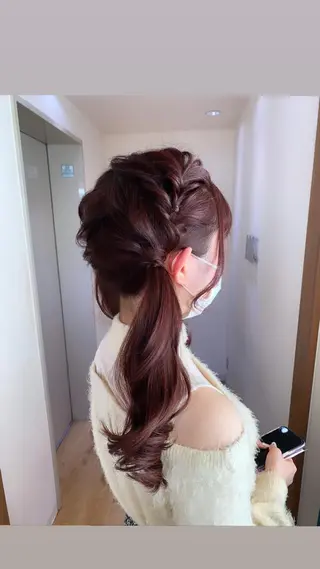 ロング カラー ヘアアレンジ 店長/ 加藤 流菜のヘアスタイル