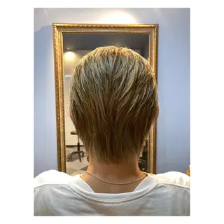 ショート カラー メンズ 中野 誠子のヘアスタイル