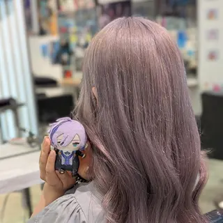カラー ロング 推しカラー🦉にじさ んじカラー🌈🕒✨のヘアスタイル