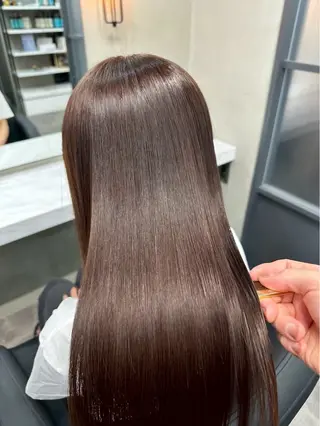 ロング 顔周りカット/ 髪質改善/kazuのヘアスタイル